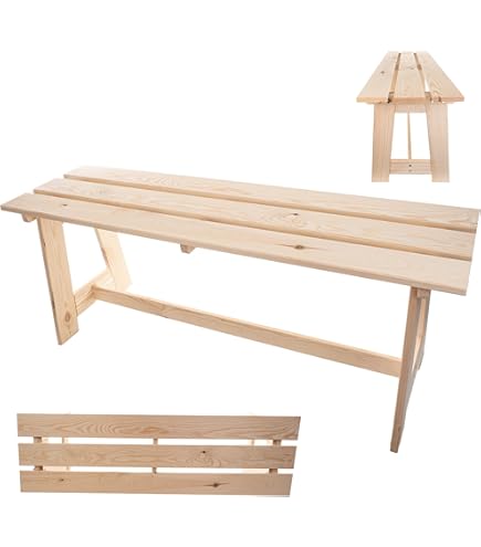 Tuinbank douglas met rugleuning - HOUT 1893 - Douglas tafels en tuinmeubels
