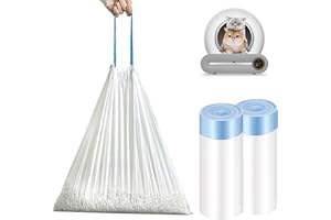 GESEILAY Autopulenti 'sacchetto' per 'lettiera' per 'gatto', resistente agli strappi, 2 rotoli, 30 pezzi