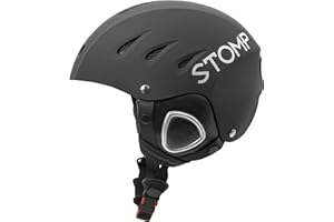 Stomp Ski & Snowboarding Snow Sports Helmet with Build-in Pocket in Ear Pads for Wireless Drop-in Headphone