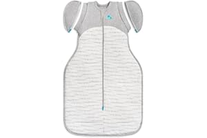 Love To Dream Swaddle Up Transition Bag Large 8.5-11 kg, White, Snug Fit, Zip-Off Wings, 2.5 Tog Suitable for Cooler Temperature (16-20°C), Machine Washable & Double Zip for Easy Nappy Change