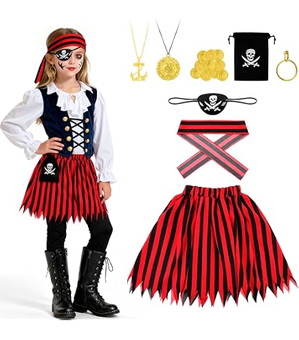 Bandana Pirate avec Têtes de mort 50x50 cm - accessoires | Tralala