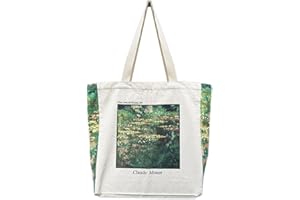 BROADREAM Sac Tissu, Tote Bag, Sac Toile, Sacs de Courses et Cabas, Sac en Toile de Jute, Sac Fourre Tout,Sac courses, Sac Jute Extra Large, Sac en Tissu Imprimé pour Femme,le Shopping, L'école