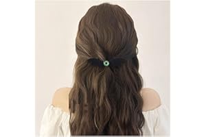 Dervivea Gothic Halloween Fledermausflügel Haarspange Teufel Auge Haarspange Schwarze Fledermausflügel Haarspangen Pin Gruselig Auge Kopfclip Kopfbedeckung Dekoratives Haarzubehör(grünes Auge)