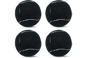 Magicorange 4 palline da tennis pretagliate Walker per mobili gambe e protezione del pavimento, resistenti rivestimenti in feltro di lunga durata (nero)