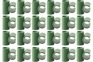 REACHMALL Clip de conector de enrejado de plantas, 50 piezas de soporte de conector de plástico para jardín, hebilla de cierre de flor de invernadero (20 mm)