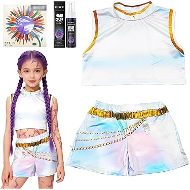 Kpop Hunters – Costume De Chant Blanc Pour Femmes Et Filles, Tenue De Jeu De Rôle Pour Fête D'halloween, Costume De Cosplay, Perruque Pour Enfants Et Adultes