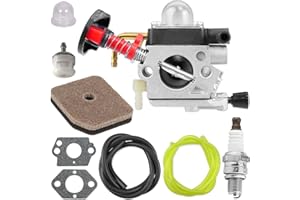 ZAMDOE 4237 120 0621 Carburetor for Stihl New Type HS82 HS87 HS82R HS82RC HS82R HS82T HS87R HS87T HS87T Hedge Trimmers Carburetor with Air Filter Spark Plug