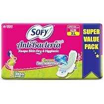 Buy Sofy Women Anti Bacteria Extra Long Sanitary Pads, X-Large ...