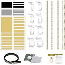 12 Ajusteurs De Bague Transparents - Réducteurs De Taille Invisibles Pour Bagues Trop Grandes