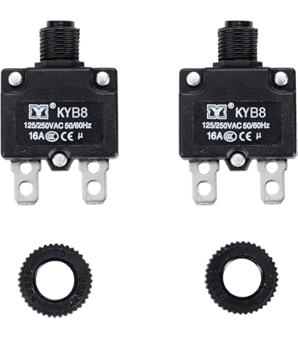 50 V DC Überlastschutz Mit Reset-Taste – Für Motorschutz, 125-250V, Wählbar 5A-30A