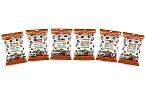 :DIABLO Diablo Milk Chocolate Peanuts - No Added Sugar, Sweetened with Stevia - Individually Packed Bags, Chocolate Covered Nuts Hamper Basket Available for Gifting - Peanut Milk Chocolates - 40 g Pack of 6