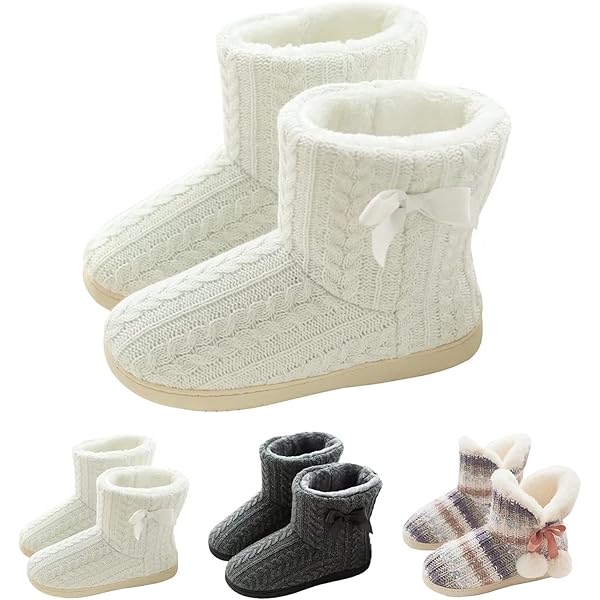 Apollo Dames / Heren Pantoffels Slofsok Antislip Wol Beige | Underwear District
