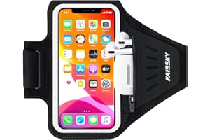 LXYANW Sportarmband Handy Universal, Handytasche Joggen Mit Kopfhörer Tasche, Handyhalterung Joggen für Handy Bis zu 6,8", Kompatibel mit Gängigen Smartphones auf dem Markt