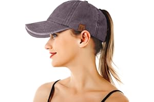 BLURBE Cappello Cappellino per Coda Alta Cappello con Visiera Donna Berretto Donna Cappello Baseball Unisex per Adulto Taglia Unica Regolabile per Golf Tennis Ciclismo Corsa