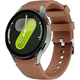 Hybrid 20mm Silicone Cord with Leather Look Compatible with Rongep Samsung Galaxy Watch 7 Cord for 7/6/5/4 Series (4