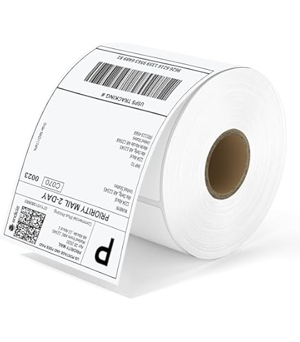 Directe 4 x 6 Thermische Etiketten 1 Rollen 250 Etiketten Thermische Verzending Etiketten Witte Printer Etiketten voor Adres Verzending Verzendkosten USPS UPS Zebra Toshiba Citizen Eltron en Orion Printers