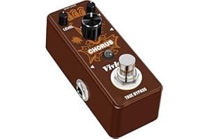 Vivlex LEF-304 Chorus Guitar Effects Pedal Classic BBD Analog Ensemble Stompbox for Electric Guitar True Bypass Mini Size