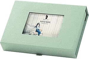 Rössler Papier 14573200651 - Pudełko na zdjęcia z passe-partout, na zdjęcia 13 x 18 cm, Mint, 203 x 45 x 147 mm, 1 szt.