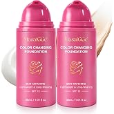 Color Changing Foundation, Base Inteligente - spf15 Adaptaci&oacute;n Inteligente al Tono de Piel Hidratante y de alta Cobertura, Lo