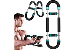 HUIFENGJIE Twister Armtrainer, Appareil d'entraînement Réglable de la Poitrine et des Bras, Barre de Torsion de Puissance Portable avec Design Amovible, pour la Poitrine à la Maison/Salle de Sport