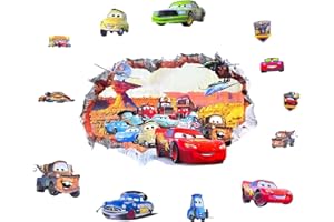 DEKEWE 3D Cartoon Wall Stickers, Cute Wall Sticker for Bedrooms, Self-Adhesive Kids for Kids Room Decoration, Cartoon Wall Vinyl Stickers for Bedroom Living Room Hotel Deco