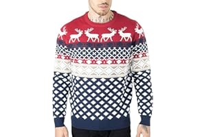 NOROZE Hombres Mujeres Unisexo Prima Novedad Pulóver De Punto Christmas Navidad Suéter Duende Jumpers