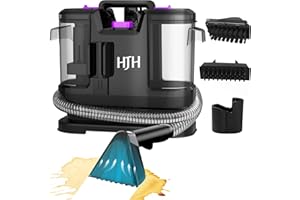 HJH Carpet Cleaner & Spot Cleaner, Handheld Carpet Cleaner Machines | Upholstery Cleaner | Clean Up Spills & Pet Messes from Carpets, Sofa, Stairs, Upholstery & Car Seats