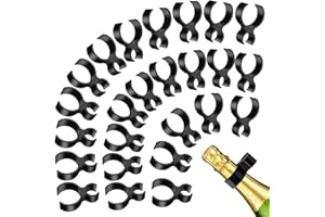 ASTER 25 Clip per Bottiglie di Champagne, Clip di Sicurezza per Vino, Forniture per Matrimoni e Feste di Compleanno