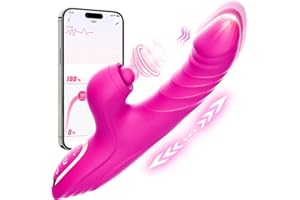 Unikrealer Vibration für Frauen Vibrator, 7x10Modi Vib/Leck/Stoßfunktion Sex Spielzeug für die Frau Paare Vibratorensets Klit