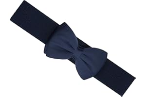 Ro Rox Vera Sash Belt for Women - 1950s Vintage Style Satin Bow Belt - Wide Elasticated Belt for Women - Waistband with Snap Button Closure - Classic Wide Belt for Dress, Coat & Shirt