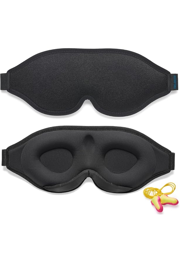 Masque De Sommeil En Peluche Panda 3D - Ultra Doux, Taille 21,5x12,5 Cm, élastique Réglable, Noir Et Blanc