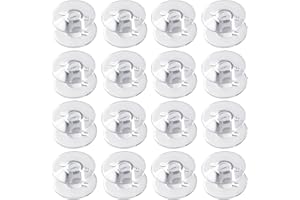 LUTER 100 Pezzi Bobine di Plastica, Bobine Trasparenti per Macchina da Cucire per Brother, Singer, Kenmore, Janome, la Maggior Parte Delle Macchine da Cucire