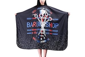 Dzmuero Capa de peluquería, Capa de corte peluqueria, Capa profesional, impermeable y transpirable, elásticos para un ajuste flexible