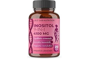 L.E.O LAB Myo Inositolo e D Chiro Inositolo 210 Compresse 4100mg - Integratore per Supporto Ormonale e Metabolico Donna con Acido Folico, Zinco, Vitamina B6, D3, B12