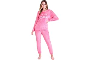 CityComfort Pyjama Femme, Ensembles de Pyjama Femme Chaud en Polaire, Vêtements de Nuit Femme Ado - Idée Cadeau pour Elle