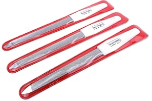 BEICHI 3 Hochwertige Nagelfeile - Solingen - Hohlfeilen Set 3-teilig Saphirnagelfeile Fein - Grob - Maniküre und Pediküre - Die original H.Herder Nagelfeilen - Formfeile Hohlfeile