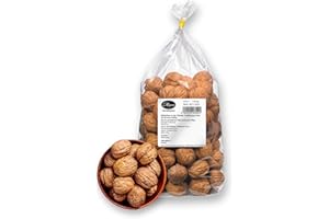 ‎A’LUCRA A'lucra Walnuts in a bowl, 1 kg, origin Chile 32-34 mm, Crisp walnuts for healthy snacks and the gourmet kitchen, perfect for your nutcracker, walnut kernels in top quality