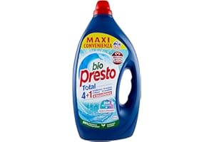 Bio Presto Liquido Igiene & Freschezza Detersivo Lavatrice Liquido, Nuova formula con Smacchiatore, confezione da 50 lavaggi