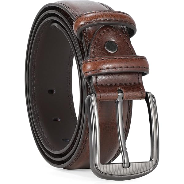 Wendegürtel Für Herren – Zwei-in-One-Ledergürtel In Schwarz & Braun, Beidseitig Tragbares Accessoire Für Arbeit & Freizeit