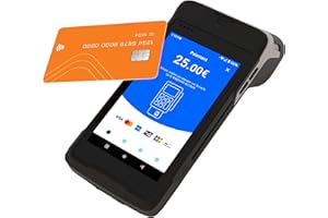 myPOS Carbon - Terminal Carte Bancaire Durable avec Imprimante | Terminal de Paiement Android | Résistant à la Poussière, aux Chocs et à l'eau