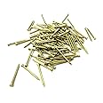 SISI UK® Solid Brass PINS, Picture Tacks, HARDBOARD Nails 20mm (50pcs)