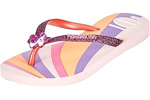 Havaianas Kids Slim Glitter II Rosa (Candy Pink) Gomma Ragazzo Flip Flop Sandali