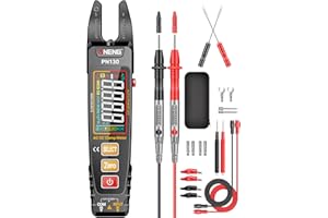 ANENG Multimeter Stromzange,Farb-LCD Wiederaufladbarer U-förmiger Strommesszange,4000 Counts mit Wechselstrom/Gleichstrom Strom,Spannung,Widerstand,Kapazität,berührungslose Spannungserkennung Werkzeug