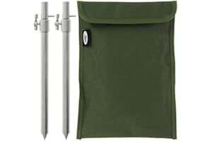 DNA Leisure NGT 2X Stainless Steel Bank Sticks 20-35 or 30-50 with Storage Bag Carp Fishing (20-35cm)