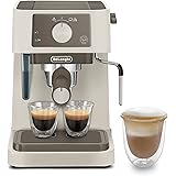 De'Longhi - Stilosa EC235.CR, Macchina da caffè manuale, sistema cappuccino, caffè in polvere o Capsule ESE, serbatoio da 1 l