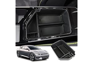 Auovo Auto Mittelkonsole Aufbewahrungsbox Kompatibel mit EV6 2021 2022 2023 Armlehnenbox Organizer