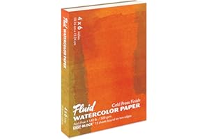 Speedball Fluid Artist Watercolor Paper Bloc de papier Blanc 4 x 6