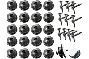 HAPPOW 20 piezas de accesorios para remolques, botones de lona con tornillos y 20 almohadillas adhesivas invisibles, juego de ganchos robustos para lonas, fijación perfecta para redes de remolque y