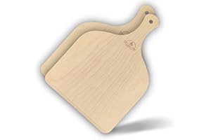 LEO AND GIO Pelle A Pizza 30 Cm Pelle Pizza Bois Petite Pour Four Barbecue Pelle À Pizza Accessoire De Cuisine Pour Pizza Pain (S - 25 X 35, 2)