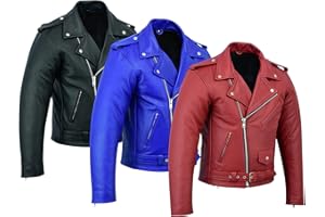 WARRIOR GEARS MLL Brando Mill Moto Milled Perfecto en cuir de vache